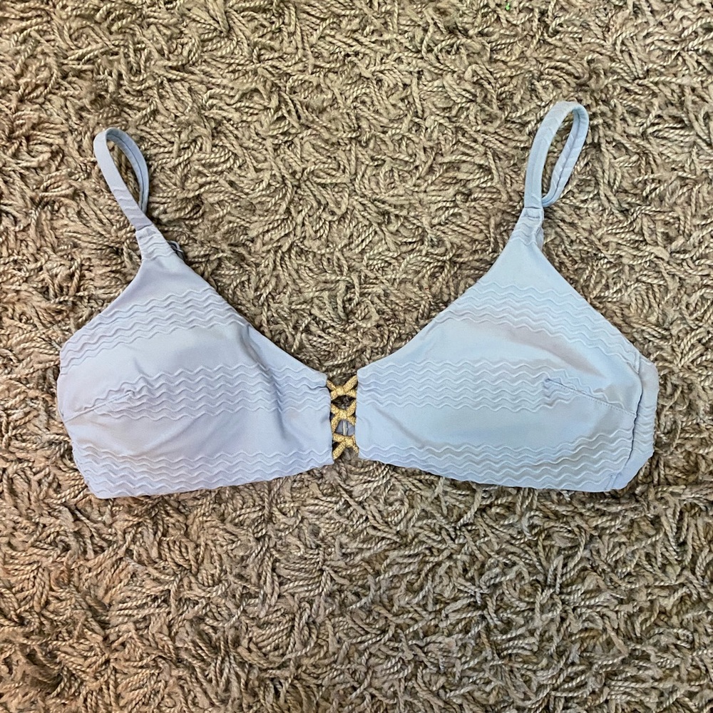 aerie baby blue bikini top